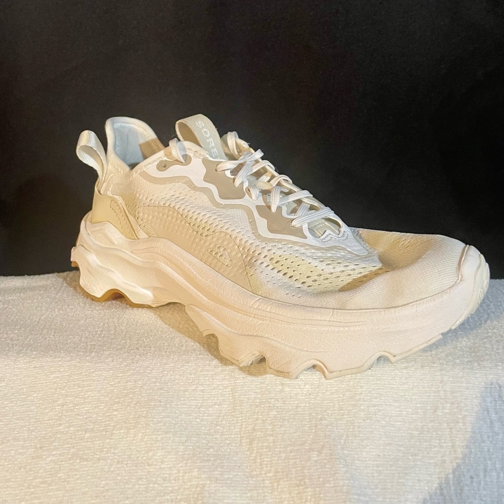 Sorel Kinetic Breakthru Day Lace Sneaker White Chalk 9.5